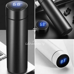 Temperature Display Vacuum Insulated Water Bottle Thermo Flask Made of Premium Stainless Steel Coffee Cup (Random Color)